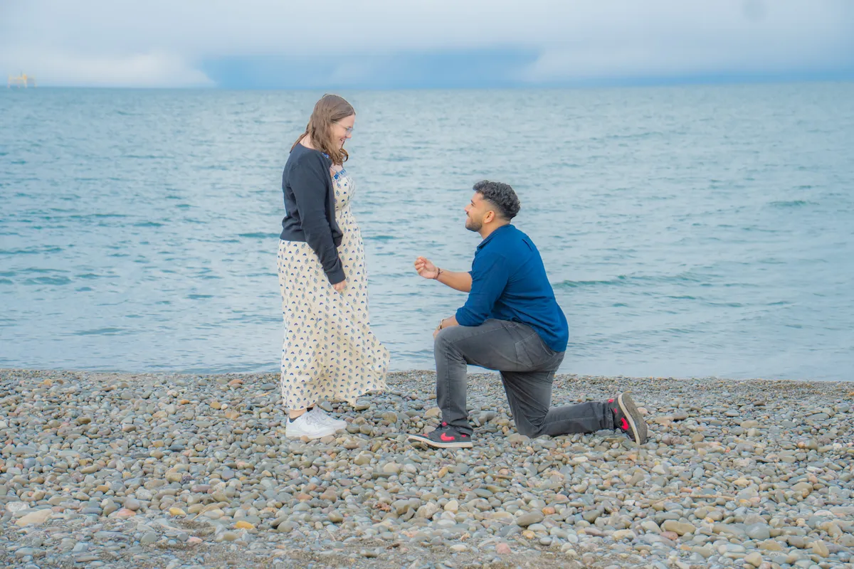 Proposal photography across Ontario — ring and couple close-up detail