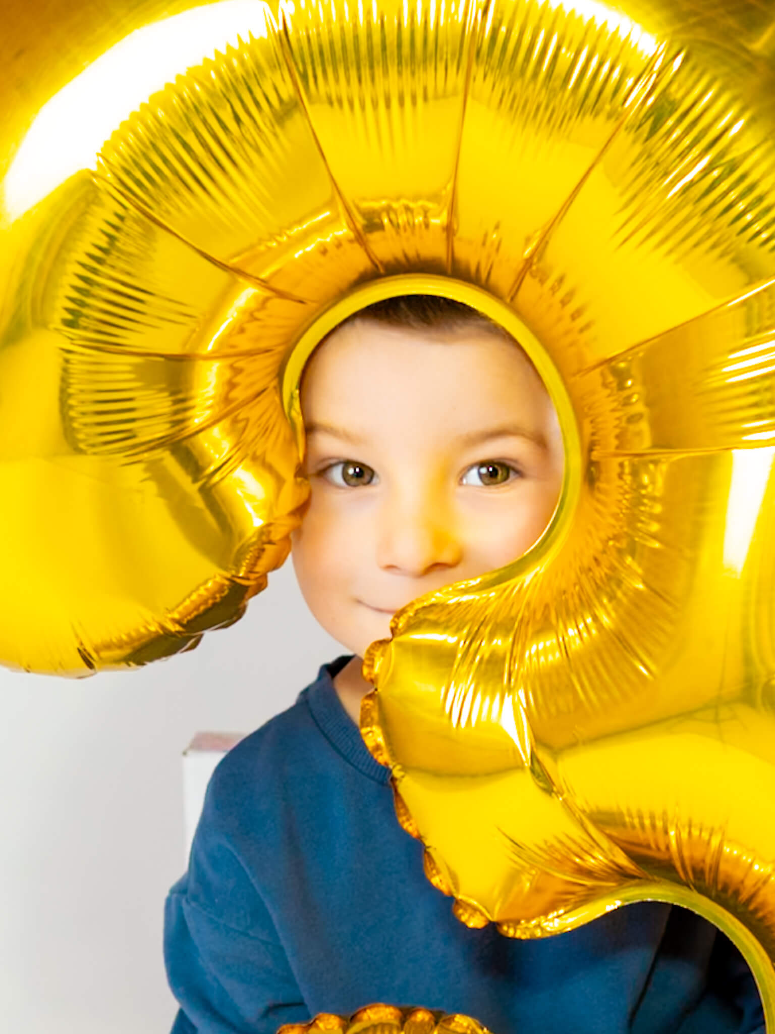 Studio birthday photo of 3 year old boy by Greasypixel photography in Kitchener